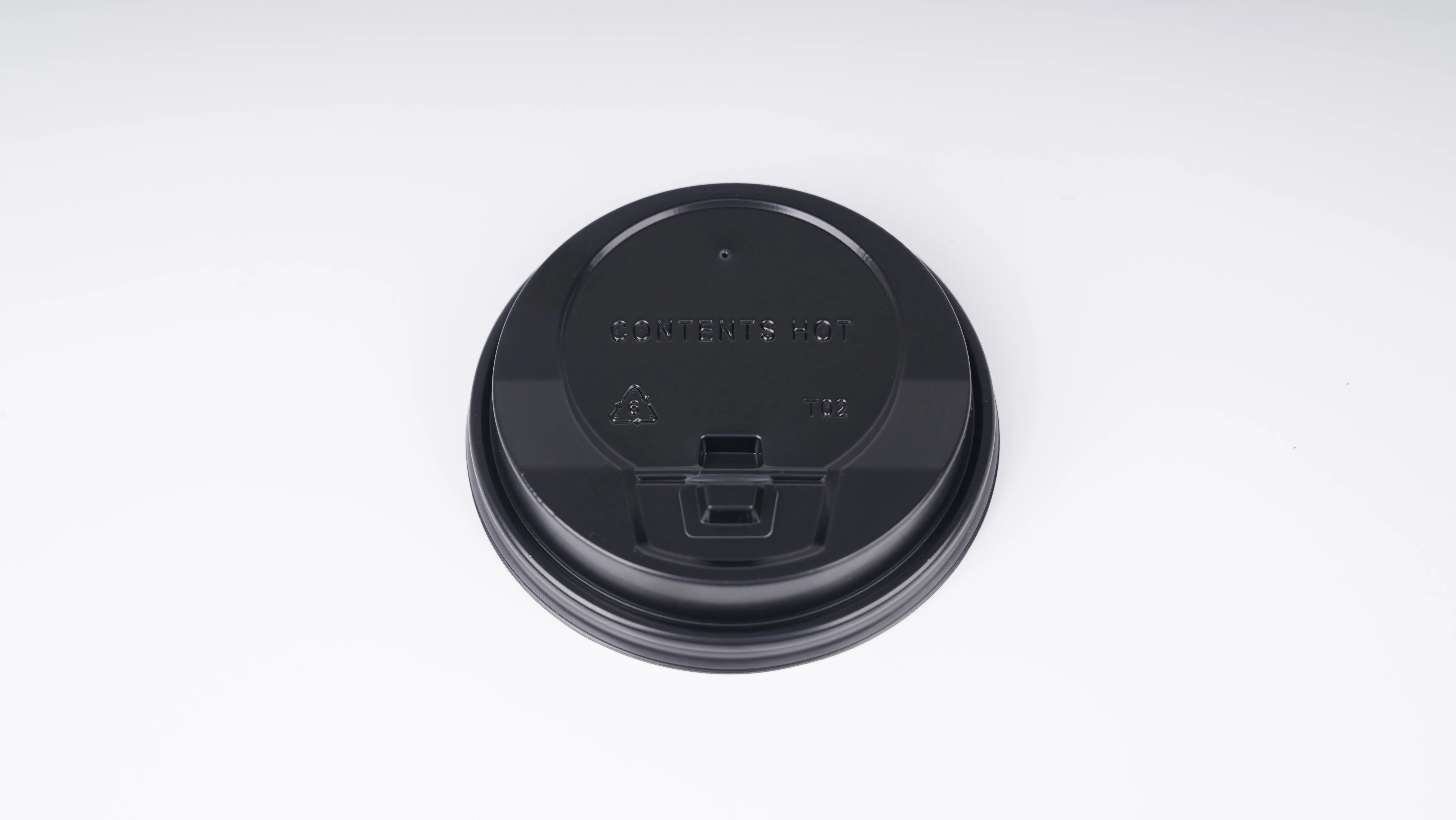 Wholesale Custom Logo Printed CPLA Lid Premium Disposable Cup Lid for Paper Cup with Sip Hole details