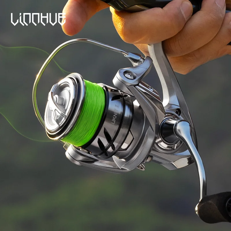 CHILENT Fishing Reel LUKNIT 1500-3000 Light Weight Fishing Reels Suit  Saltwater Fresh Water Spinning Stainless Steel Bearing