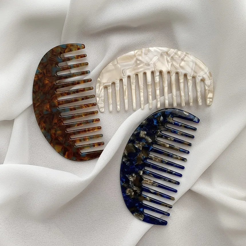 New Design Fashion Mini Acetate Plate Anti-static Comb Korea Ins Cute Hair