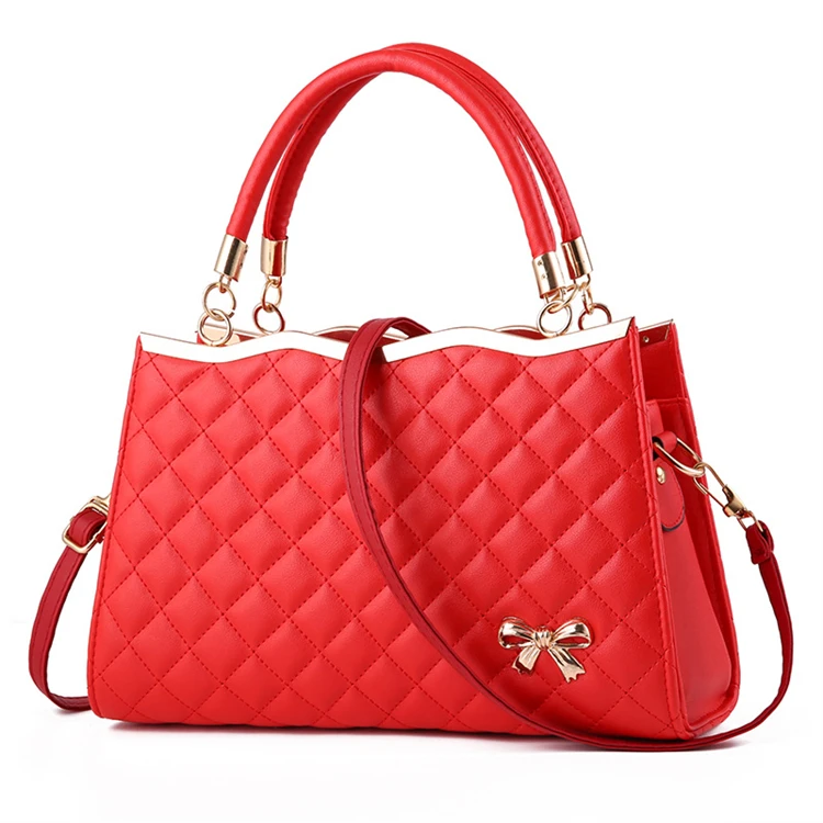Luxury Designer Handbag Women 2022 Shiny Leather Office Ladies Hand Bags Red Beige Blue Sac de Luxe