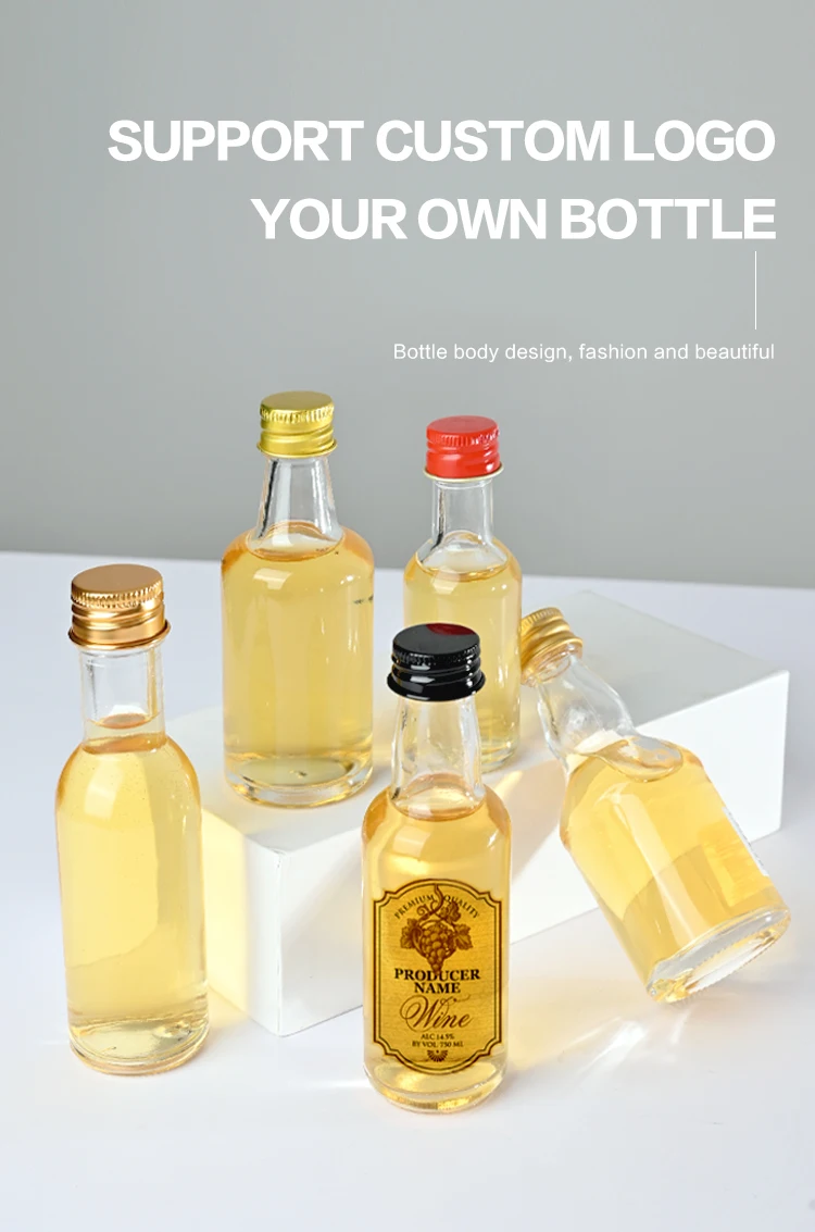 30ml 40ml 50ml 100ml Various Styles of Glass Small Wine Bottles White Wine Bottles