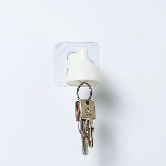 Wall Mounted Magnetic Key Holder Table Lamp Shape Key Hook Decorative Home Storage Hook