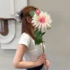 Miss Delilah rose et blanc