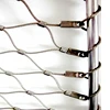 Zoo enclosure separator stainless steel rope mesh