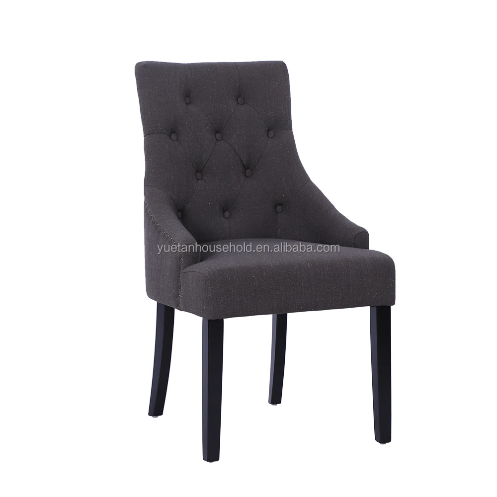 Promote Zhejiang Anji Factory Wholesale Modern French Dining Room Furniture Linen Fabric Dining