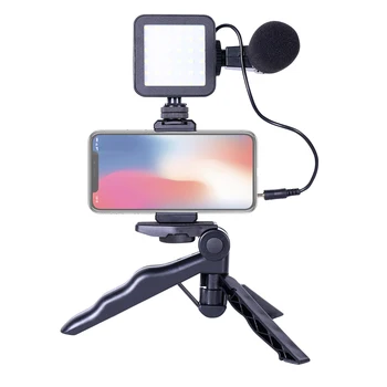 G204 Portable Studio Podcast Smartphone Recording Led Light Kit for Youtube Video Microphone detail image