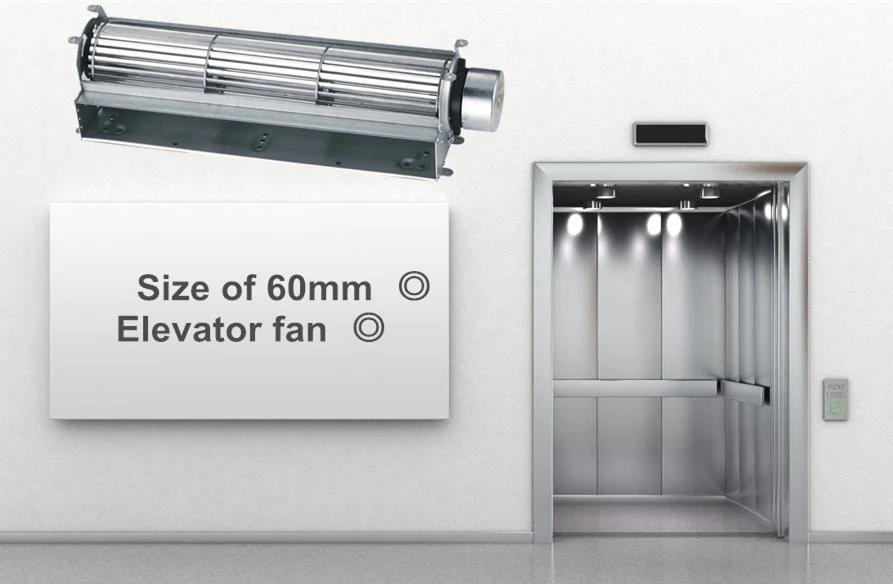 High Performance 60x240mm Cross Flow Fan with Double Tangential Blower AC DC Motor 220 Volt for Fireplace