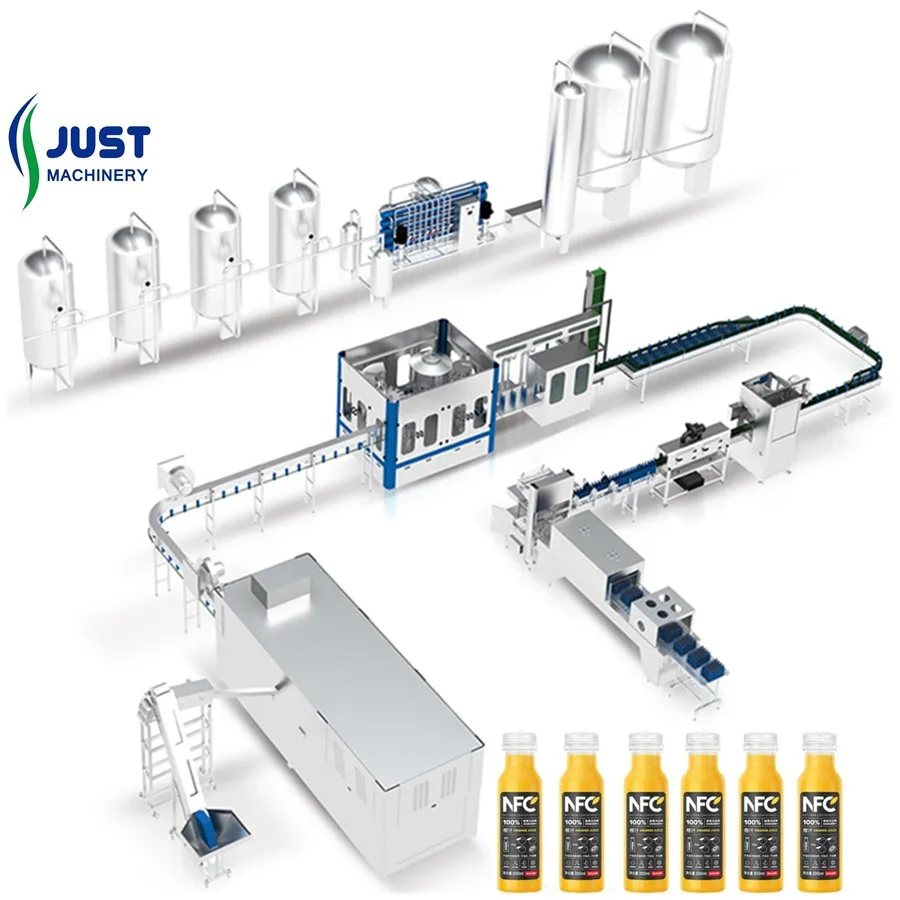CE Complete Automatic Concentrate Fruit Juice Production Line Filling Machine Plant