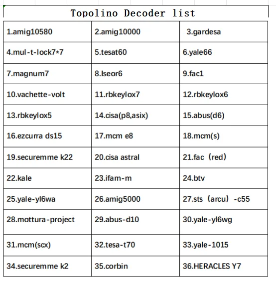 Newest Haoshi Topolino Decoder Key Tool for ISEOR6 - Efficient