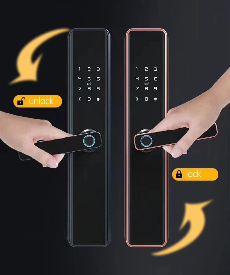 Factory Supply Bluetooth Smart Door Lock Keyless Fingerprint Smart
