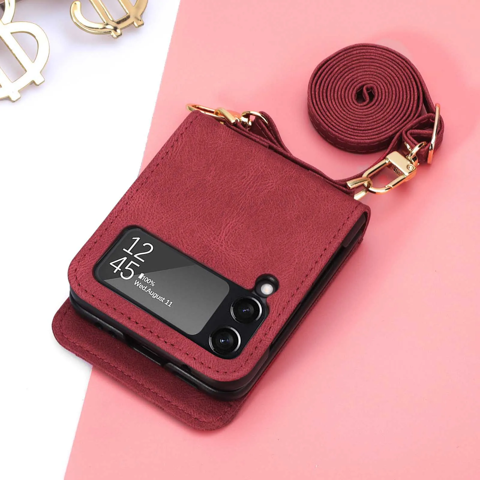 Buy Wholesale China Pu Flip Designer Women Crossbody Credit Card Holder  Cell Phone Case Lanyard Genuine Leather Crossbody Phone Case & Genuine  Leather Cell Phone Case at USD 3.4