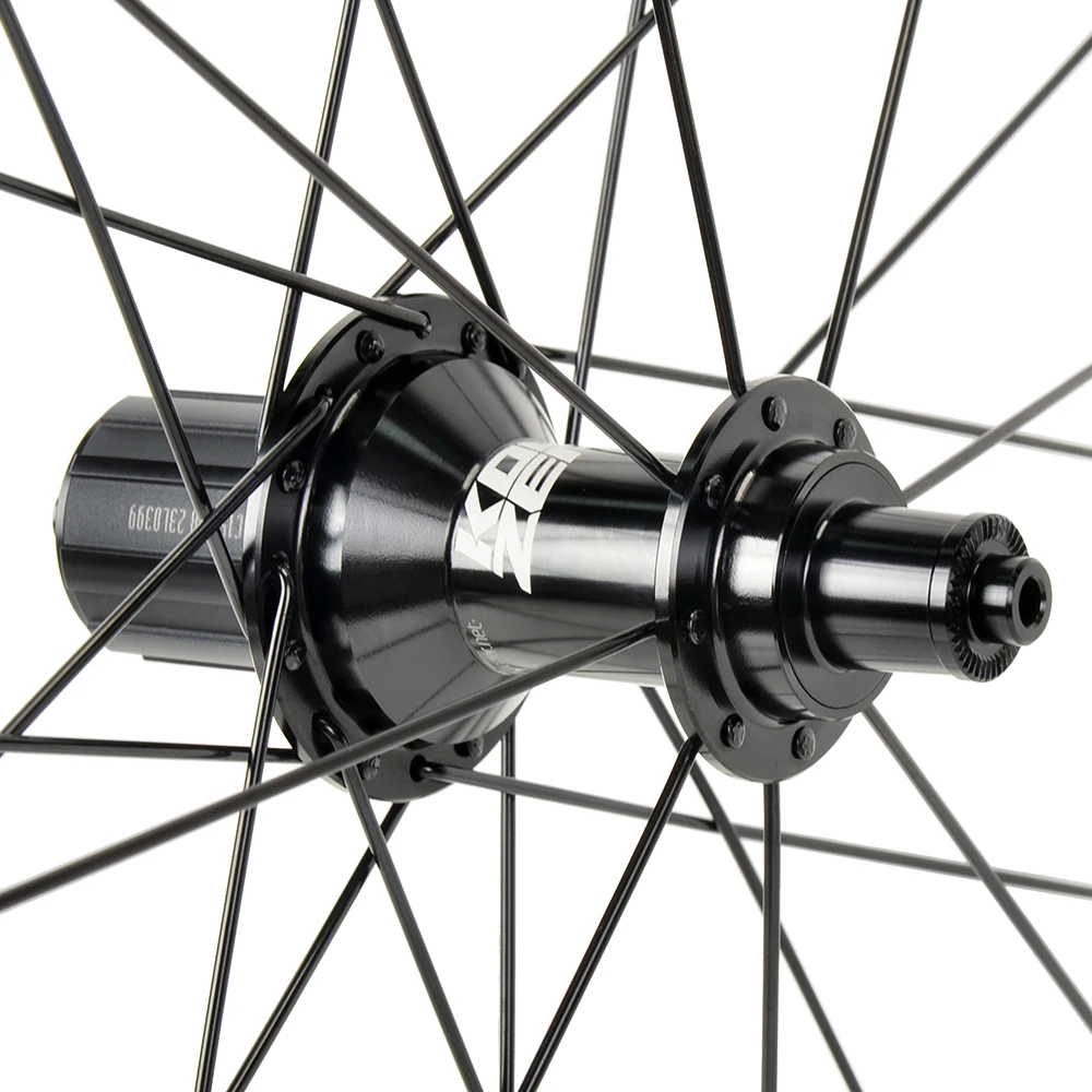 Koozer RS1400 700C Road Bike Wheelset - Aluminum Alloy, 24 Spokes