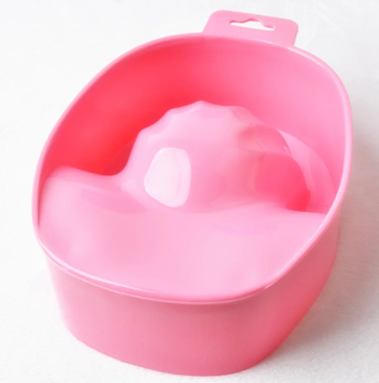 Wholesale Nail Art Plastic Finger Manicure Bowl Nail Care Use Portable Soak Bowl Off Hand Spa