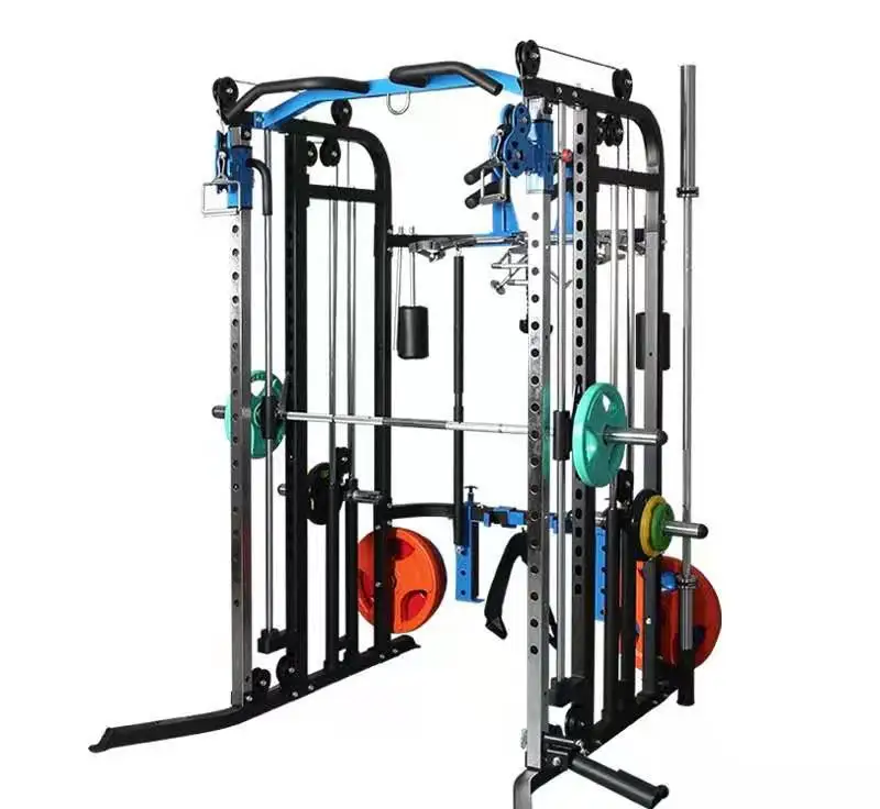 Многофункциональная тренировочная стойка для приседаний Коммерческая домашняя комбинированная большая стойка для обучения птиц машина Смит