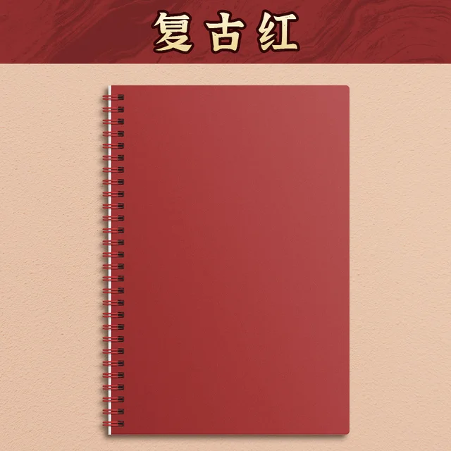 2025 Custom A5 Spiral Coil Bound Planner with 60 Sheet PP Cover B6/B5/A6 Notebook Diary in PVC Paper Fabric-Stationary Wholesale