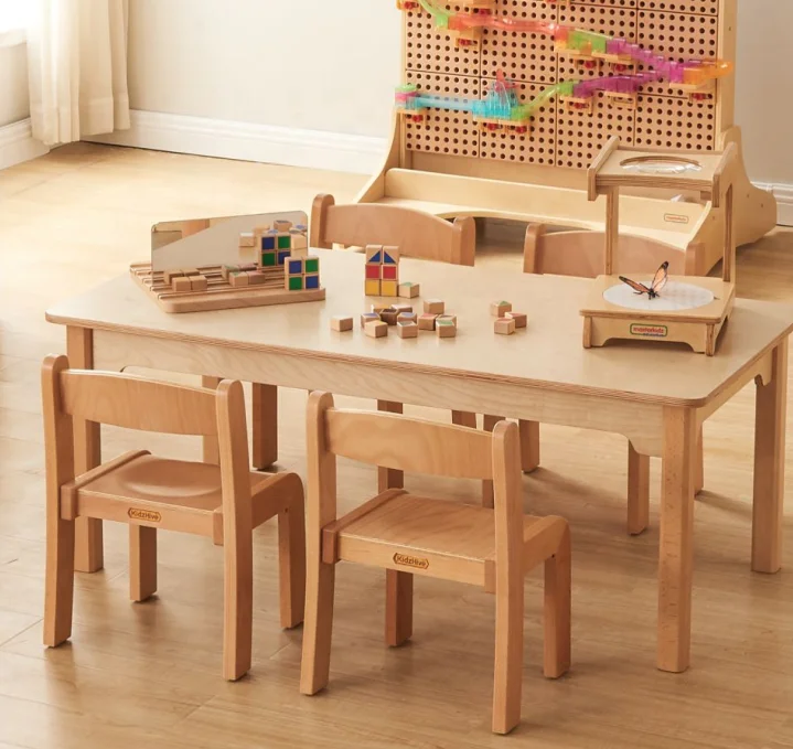 Birch Plywood Material Kids Educational Montessori Classroom Furniture for Montessori School