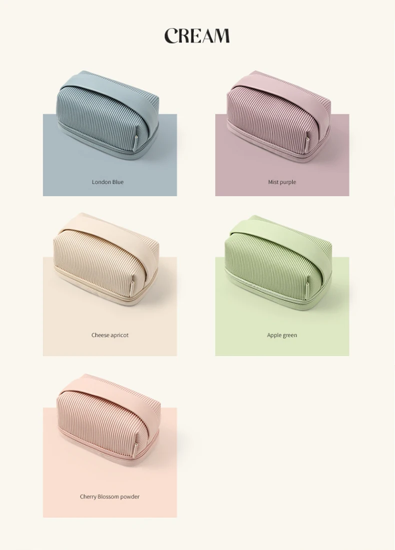 Custom Wholesale Double Layer PU Luxury High-End Travel Makeup Case Organizer Cosmetic Bags For Women
