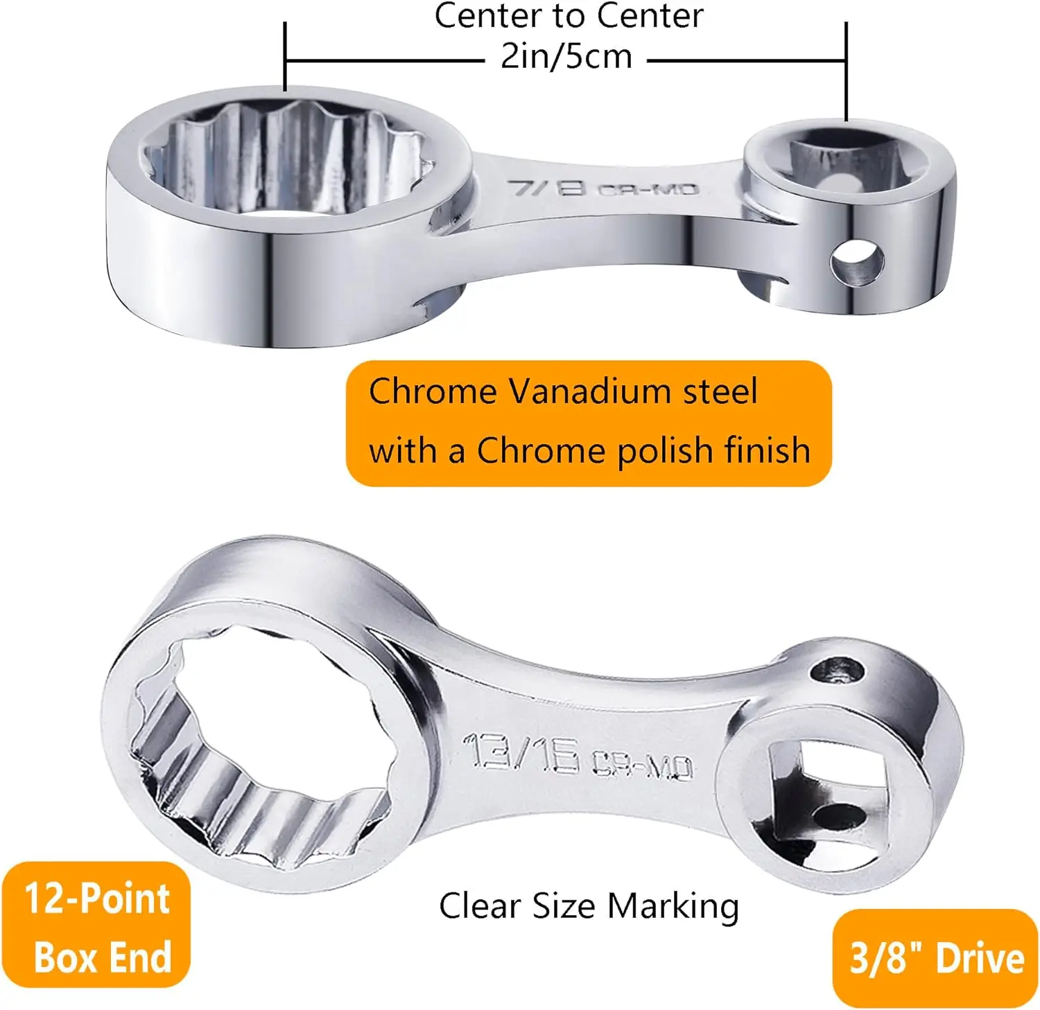 Torque Wrench Adapter Set 12 PCS - Chrome Molybdenum Steel - View #8