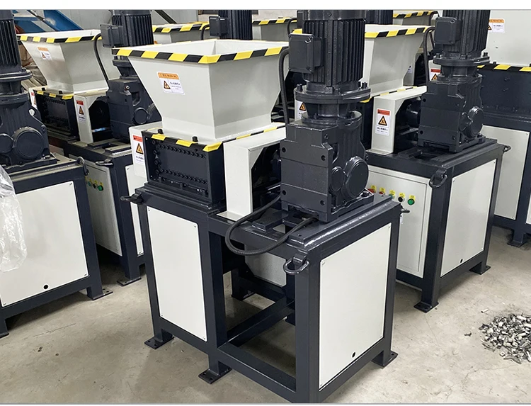Mini Recycling Machine Small Plastic Waste Wood 6mm Double Shaft ...