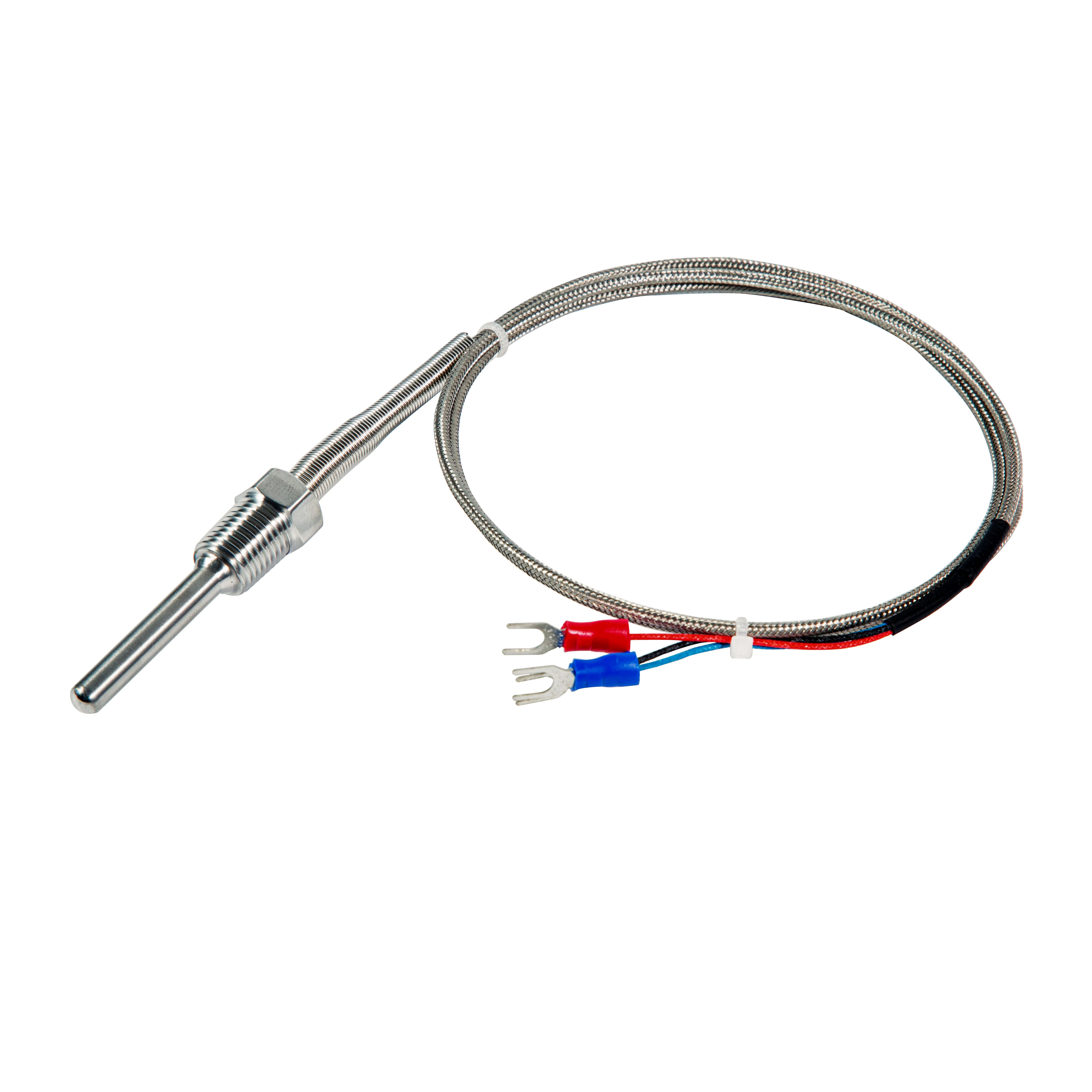 Movable Thread Thermocouple Type k Rod 18mm Temperature Calibrators Pt100 RTD Sensor