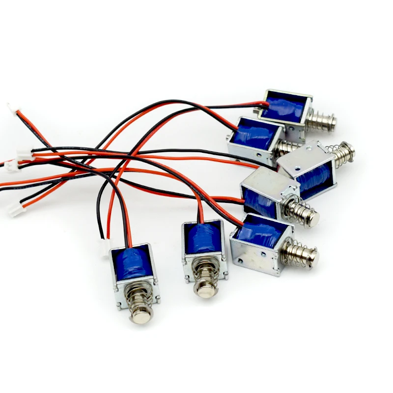 Custom Micro Open Frame Solenoids Dc 6v 12v 24v Mini Linear Push Pull Solenoid Electromagnet