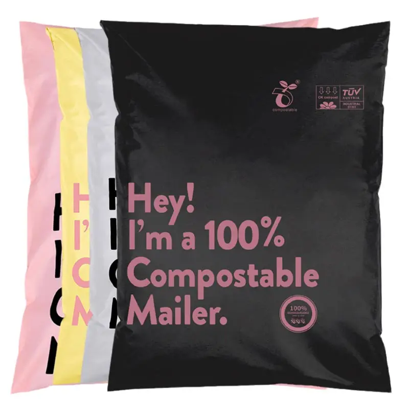 Custom Selfadhesive Dhl Recyclable Biodegradable Express Eco Friendly