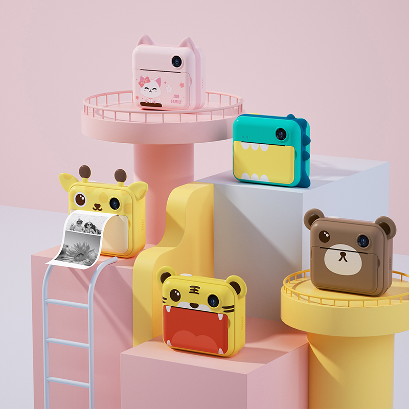 Детская Цифровая камера Polaroid можно снимать фотографии и термочувствительную печать маленькая Студенческая портативная игрушка в подарок на день