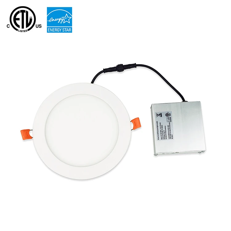 6-inch recessed ultra-thin led panel light 15w,retrofit downlight water panel slim IC rated ETL
