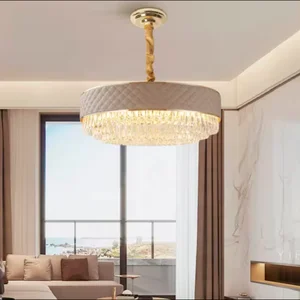 Wholesale Contemporary Wedding Hotel Villa Living Room Luxury Crystal Round Chandelier