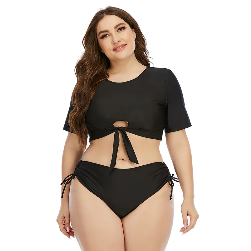 2022 new split sunscreen large fat woman bikini swimsuit women's sexy beach swimsuit