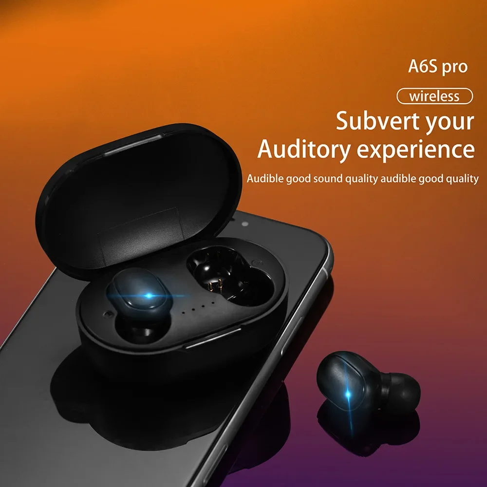 Original A6S TWS Wireless Bluetooth Headset with Mic Air Pro Earbuds for Xiaomi Noise Cancelling Earphone Bluetooth Headphones thumbnail 4