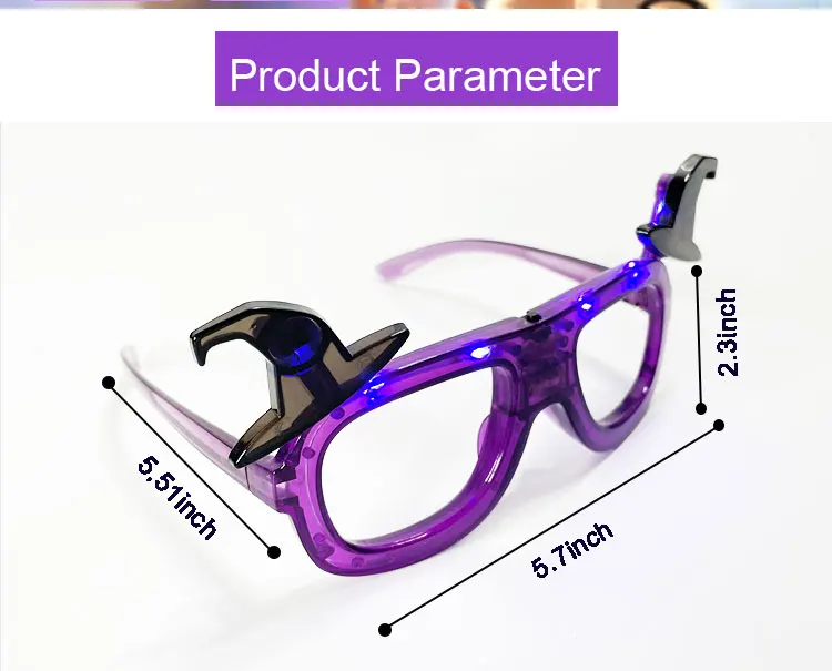 Led Light Up Funny Glasses Halloween Decoration Party Supplies Party