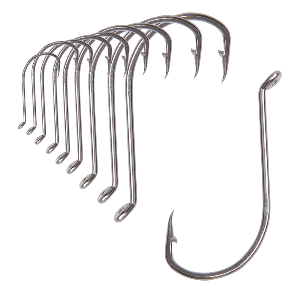1 0 fishing hook size Shrimp Hooks (10 Pack)