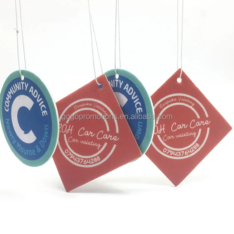 Personalized Design Printed Logo Little Trees Car Air Freshener Bulk