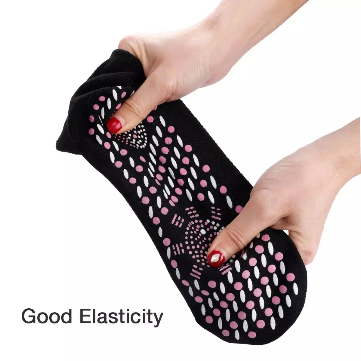 Chaussettes Auto-chauffantes Tourmaline - 2 Paires - Taille 38-44 - Pour Pieds Froids, Massage - 3