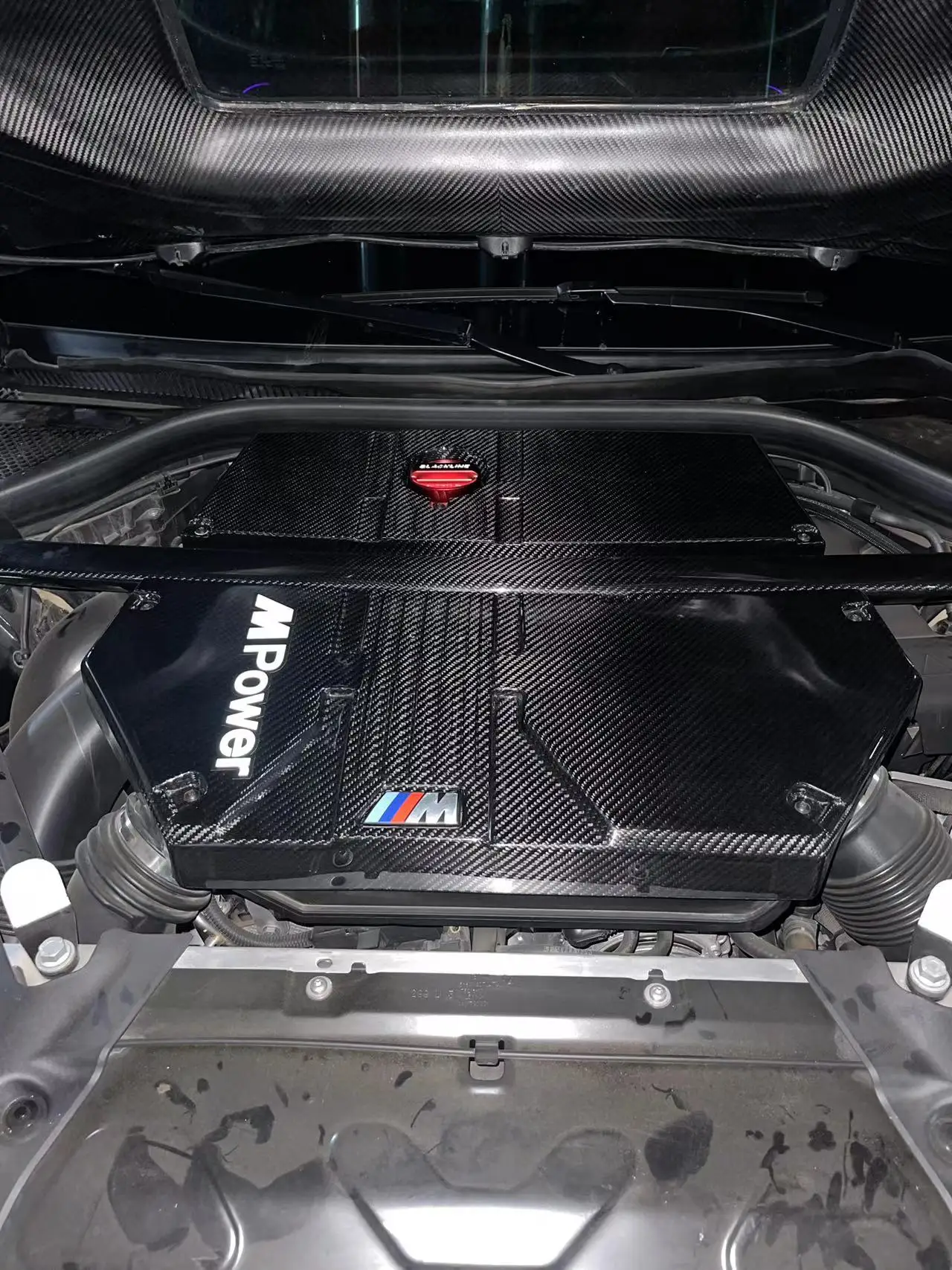 Dry Carbon Fiber Engine Bay Strut Brace For F97 X3m F98 X4m Buy F97