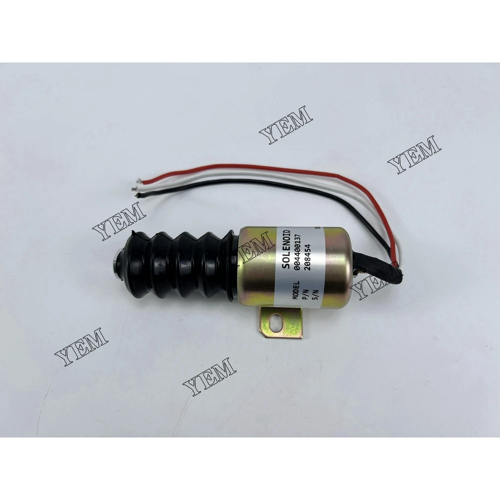 For Bobcat Fuel Stop Solenoid Valve 004400137 208454 Diesel Engine Repair Parts Repair Replacement