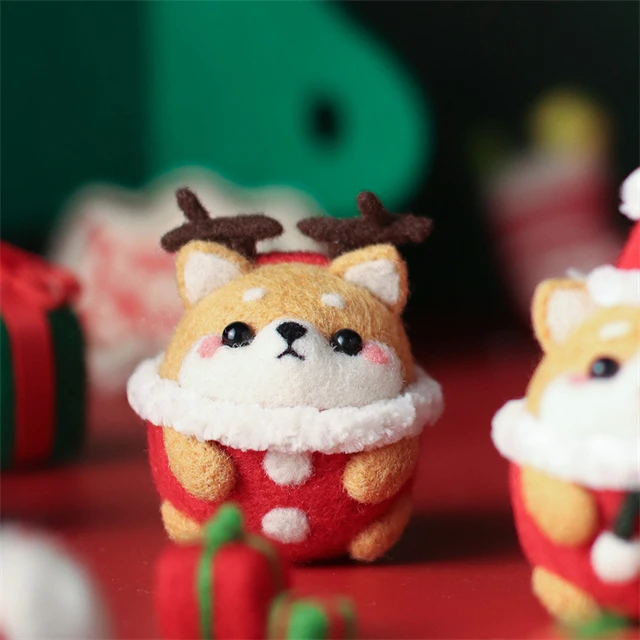 2021 Рождественское украшение мультфильм Шиба ину форма Рождественский орнамент шар
