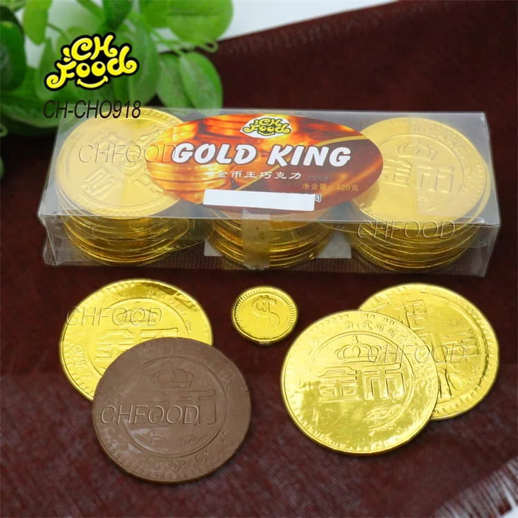 Wholesale Hot Selling Super Big Gold Chocolate Coin Candy Sweets Halal