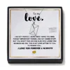 Yove Necklace (Silver) + Card Gift Box