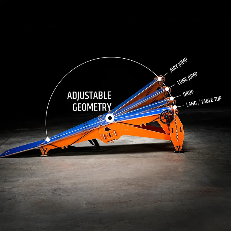 Geometric Ramp Folding Skateboard Ramp Adjustable Geometry and a New Level of Mobility ...