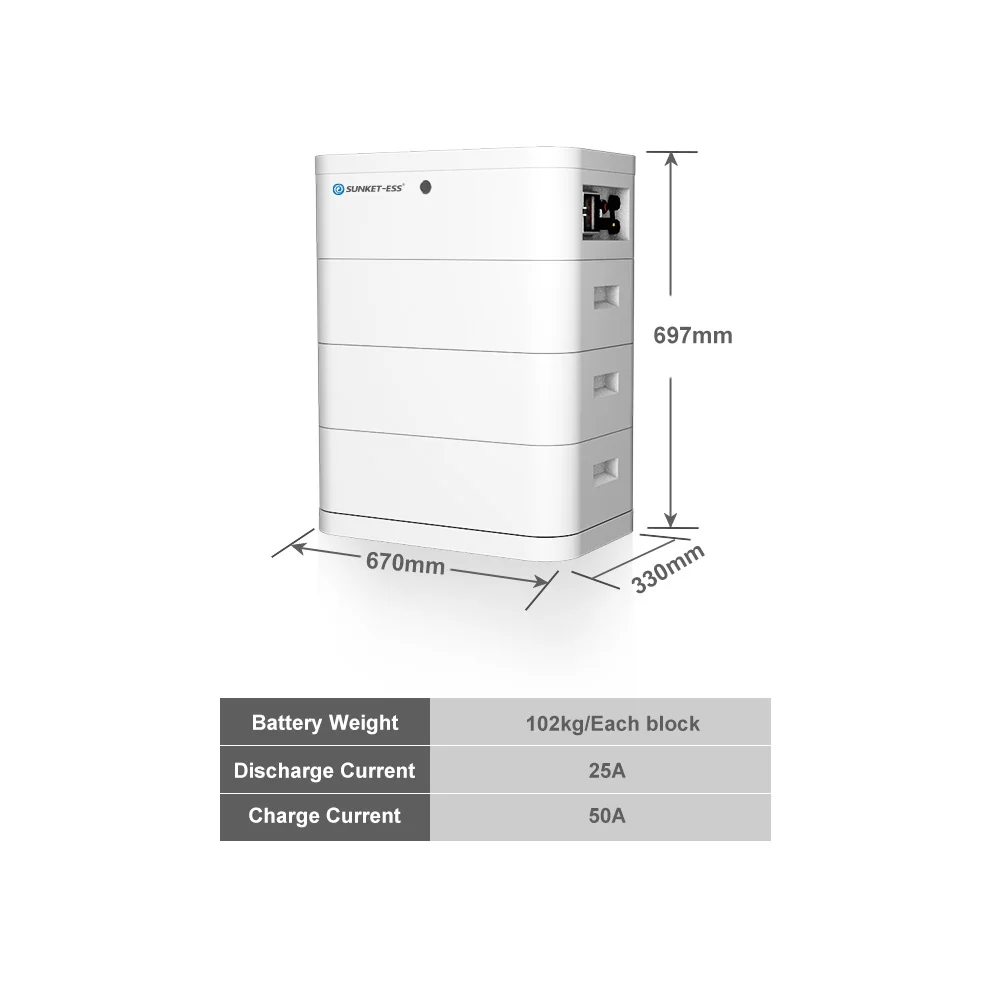 Sunket Lifepo4 50Ah CANbus Standard Connection Lfp  9kwh 12kwh 21kwh 50Ah Lithium Ion Battery for Solar Energy System