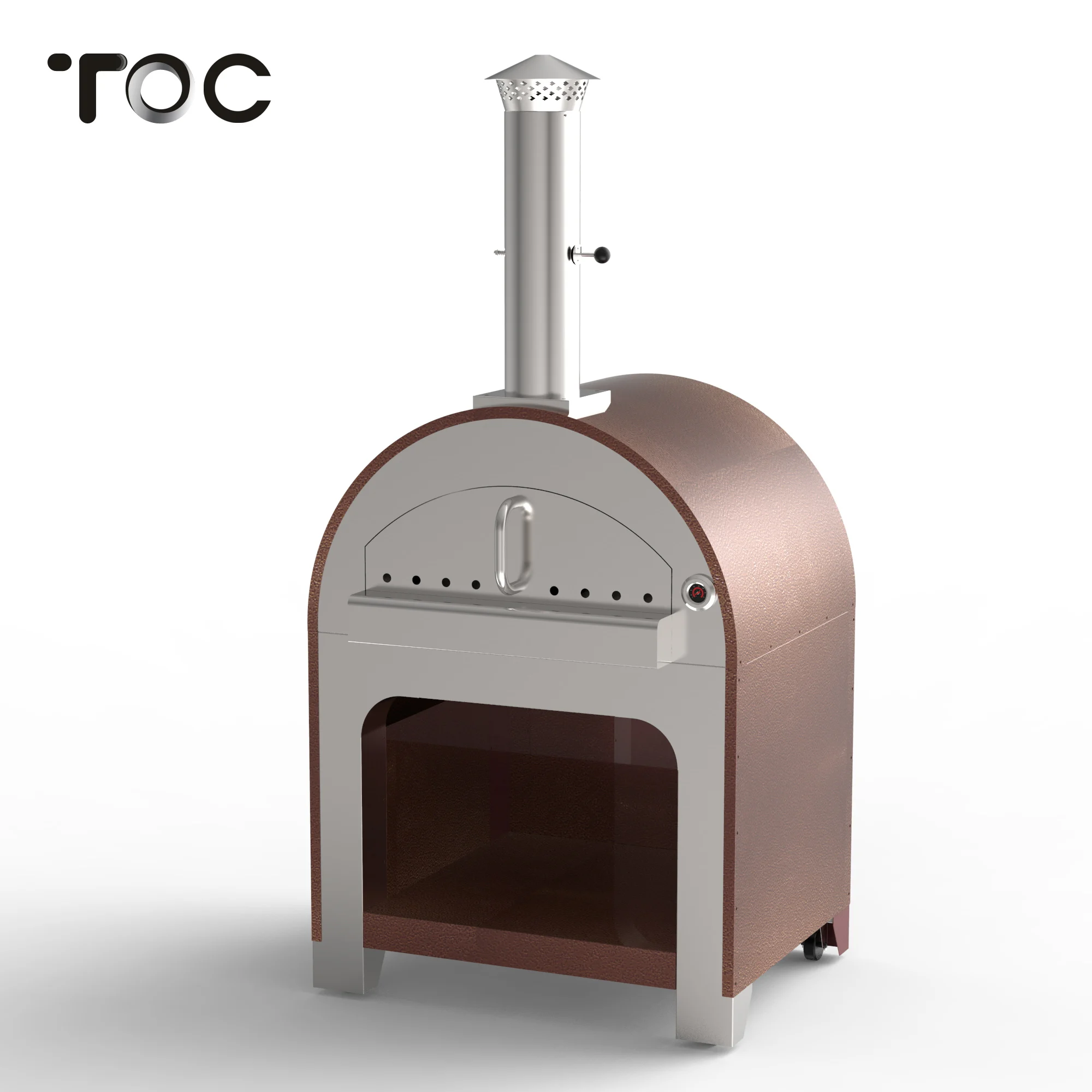 Новая автономная нержавеющая сталь механический таймер управления древесной печи для пиццы