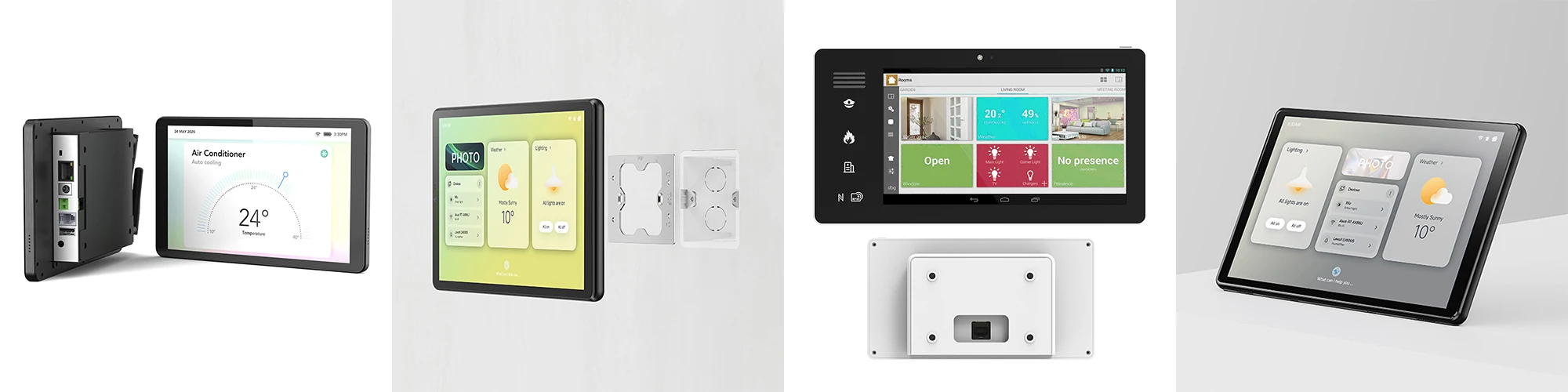 Smart Home Automation Android Wall-Mounted POE Tablet 10inch RS485 ...