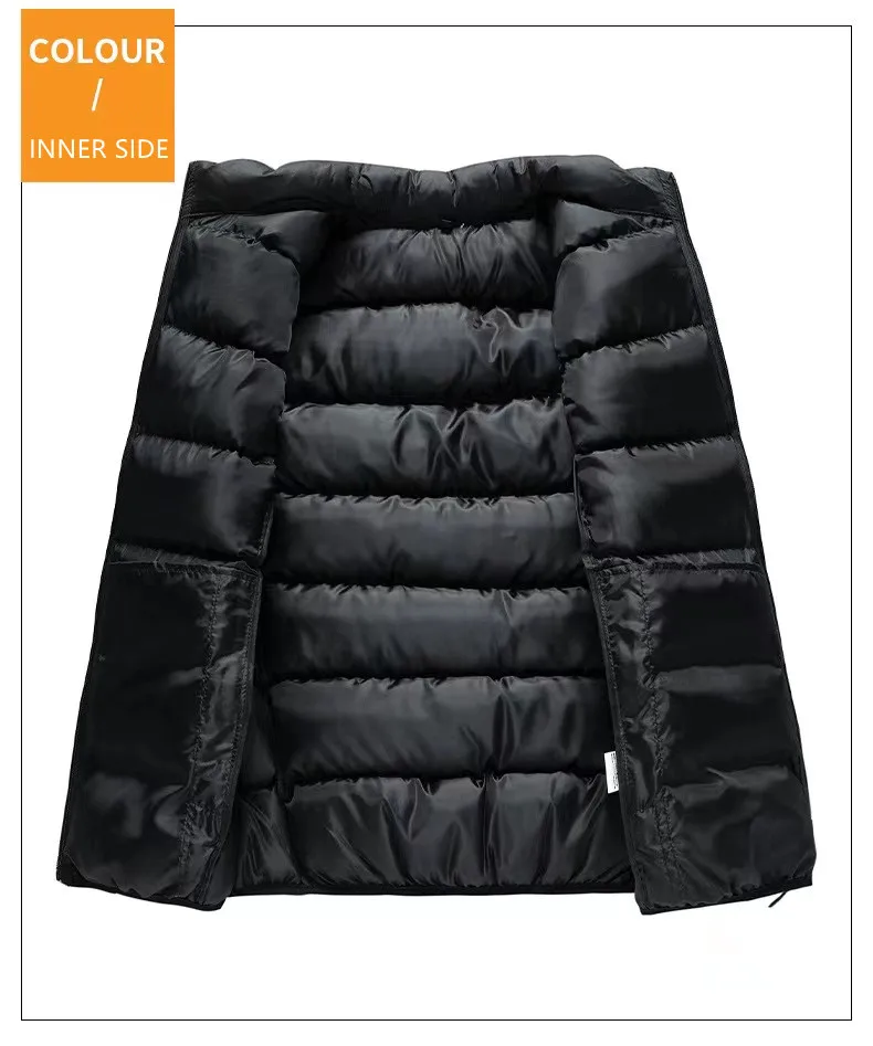 Men's Winter Custom Daily Life Lightweight Down Gilet Cotton Puffer Padded Quilted vest Sleeveless J