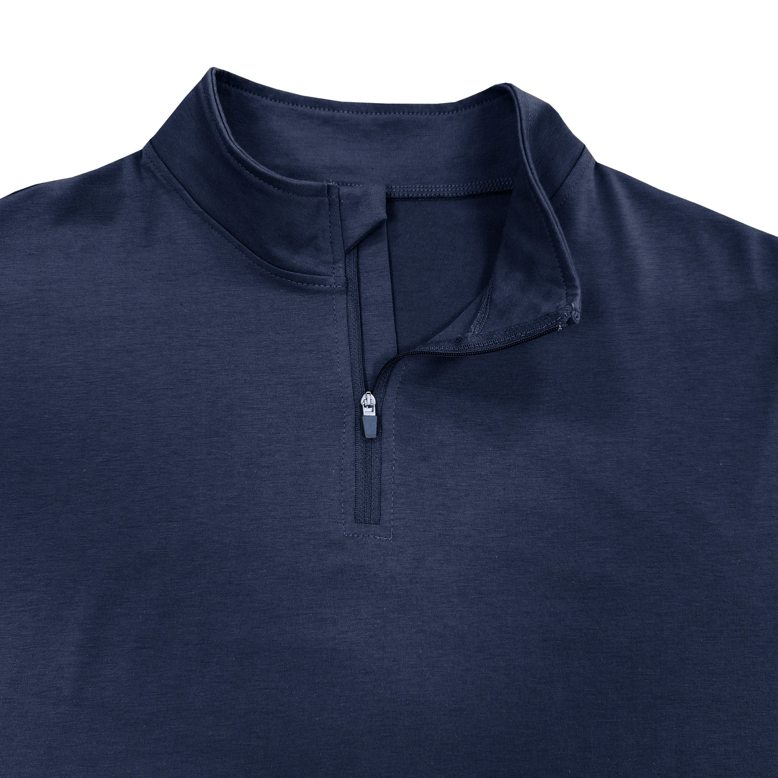 T-shirt da uomo Europea Americana colletto rialzato pullover con cerniera Polo camicia da combattimento a maniche lunghe da allenamento957_voghion.com