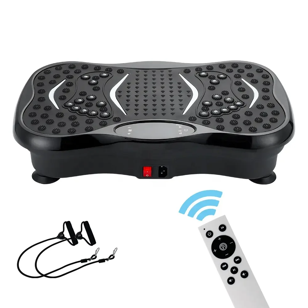 Whole Body Slimming Exercise Machine Vertical Fitness Vibration Plate Electromagnetic Technology Effective
