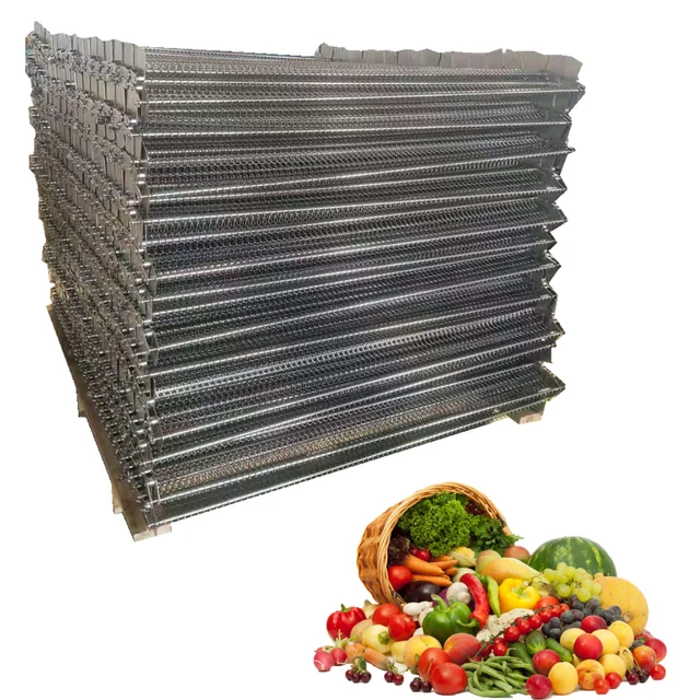 Stainless Steel Conveyor Belt Metal Chain Link Mesh Belt Spiral Balance Weave Wire Mesh Belt Screen for Food Industry Processing 4