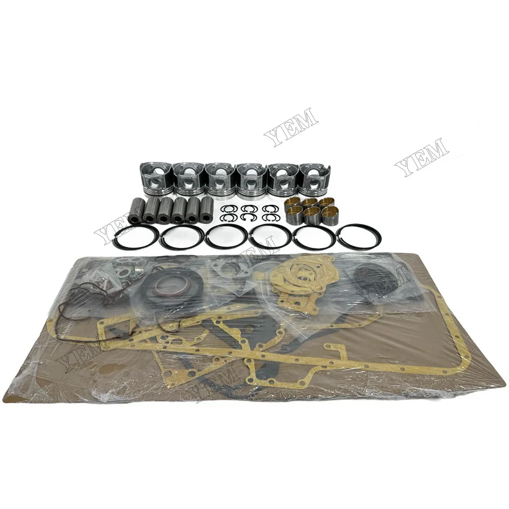 Overhaul Kit With Piston Rings Full Gasket Set Fit for Hino W06D Engine Parts