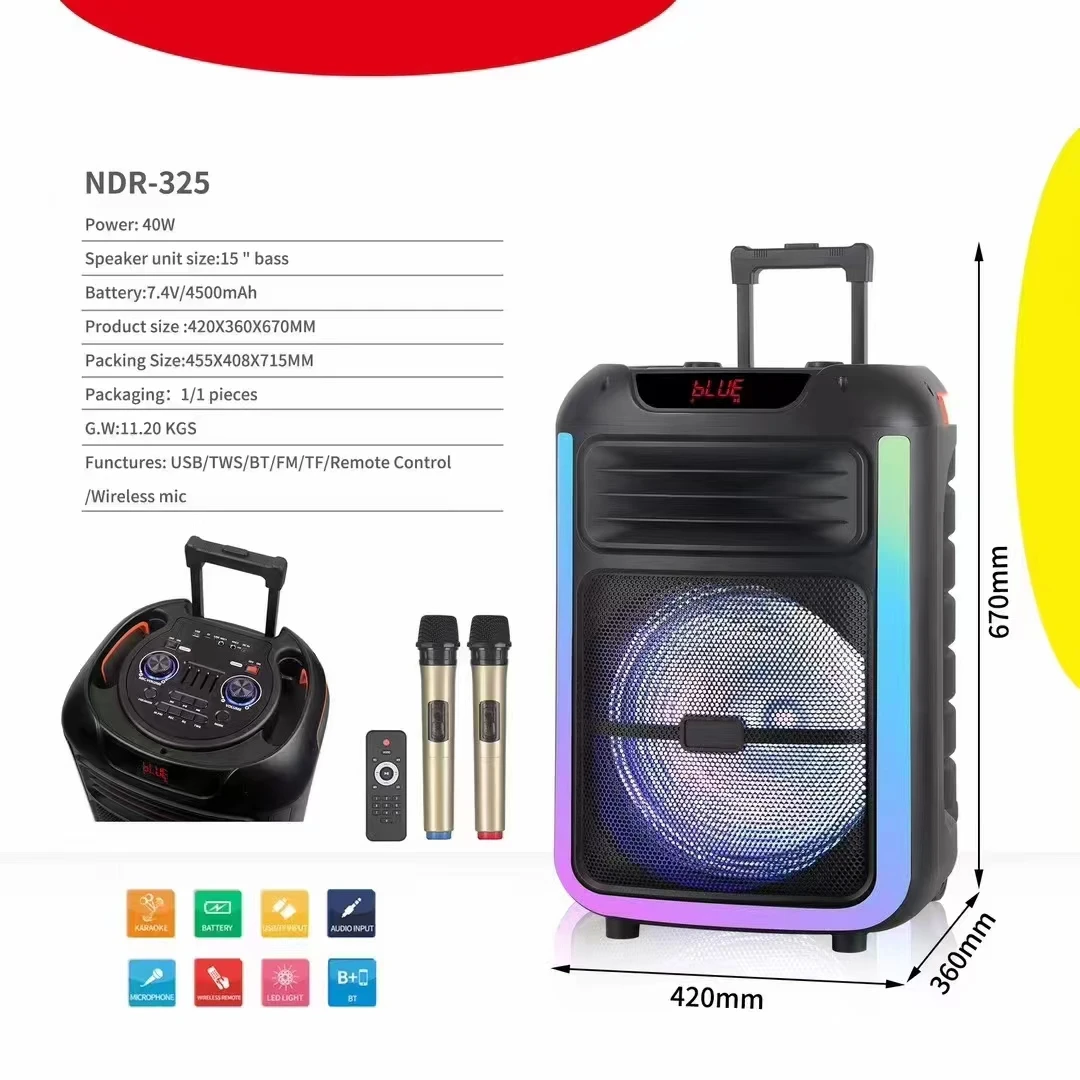 NDR325 Outdoor Karaoke Party Powerful Wireless RGB Light